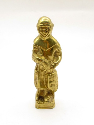Belgian Bronze Figure The Belfry Guard of Ghent like new