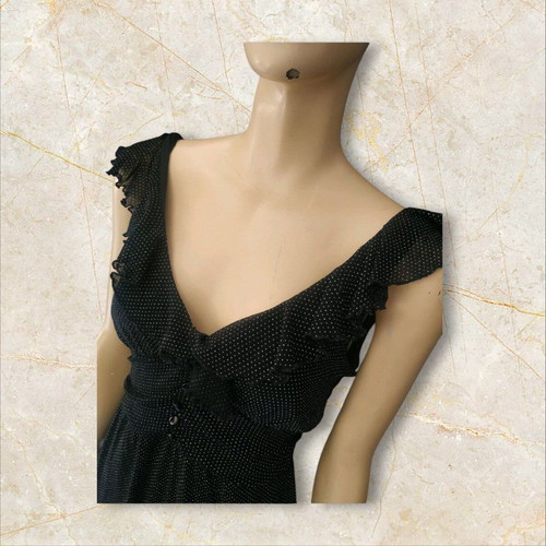 New Look summer dress polka dot size M like new, black