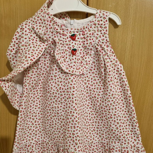 Baby dress with hat 15 months like new