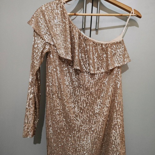 green emerald velvet dress ZARA. Long gold sequin dress. TS – Hibuy market main image 0