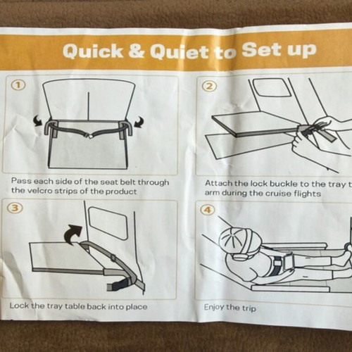 Waterproof Fabric Car and Airplane Seat Extension Hammock like new