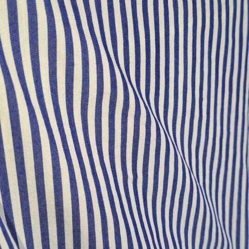 Striped blouse with ruffles and open shoulders like new, size M