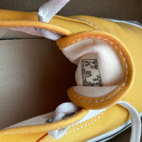 Vans branded shoes yellow like new, size 39