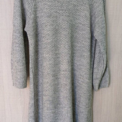 Helmi knitted dress light gray like new, size S