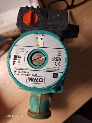 Wilo RS 25 circulator pump used, minimally used