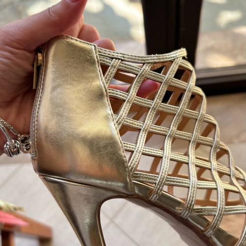 Exe leather sandals gold like new, size 36