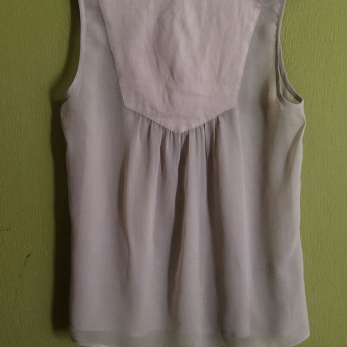 Vila Gray Transparent Top with Embroidery like new