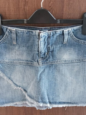 Zara denim skirt like new, blue, size XL