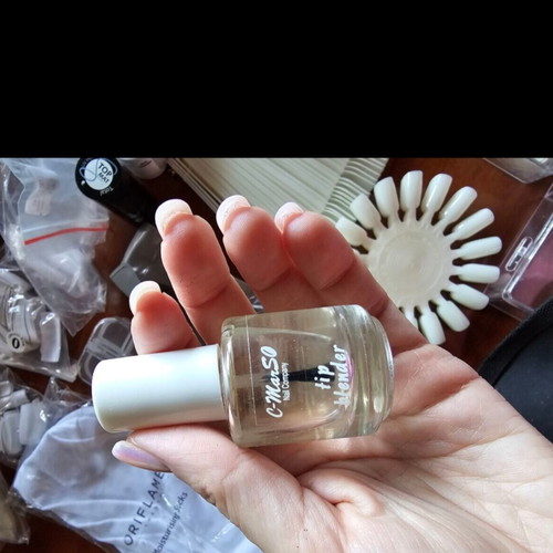 Nail art equipment used with tips, top coat, quickgel, and tools