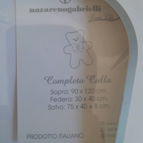 Nazareno Gabrielli baby bed sheets set new with pillowcase