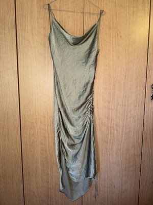 Zara dress olive color like new, fits sizes S to L