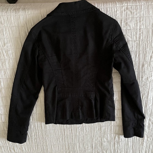 Black denim jacket like new, size S