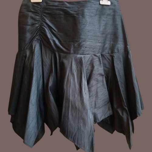 Charly black asymmetrical skirt like new, size S