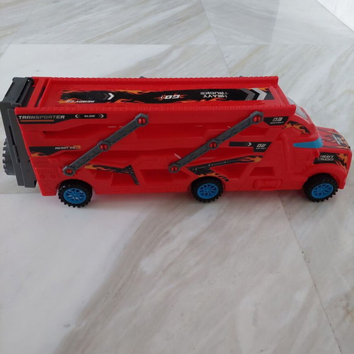 Car transport truck used with launcher