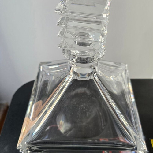 Glass carafes like new, set of three, crystal