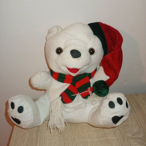 Nilco Christmas teddy bear used, 24 cm