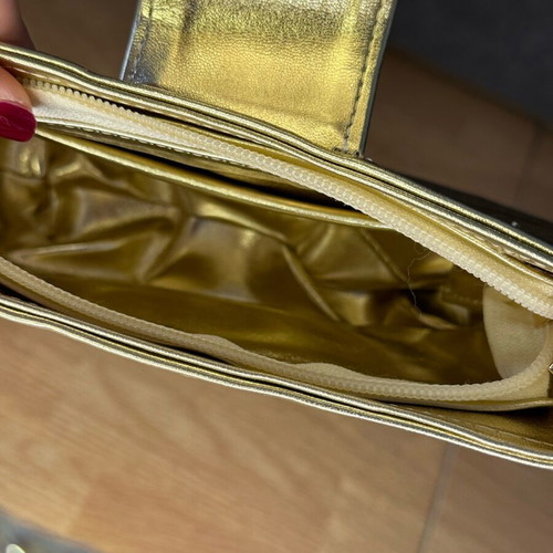 Sante evening bag used, gold color