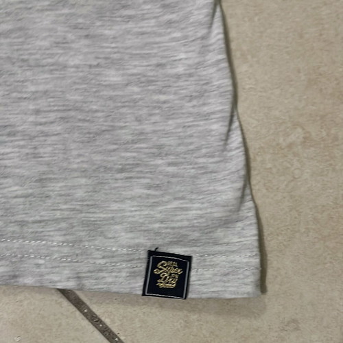 Superdry Women T-Shirt grey size M like new with sequin rhinestone logo