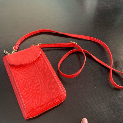 Shoulder bag red wallet used
