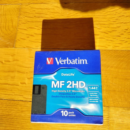 Verbatim 3.5" floppy disks pack of 10 new sealed