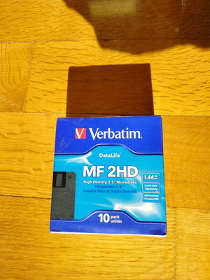 Verbatim 3.5" floppy disks pack of 10 new sealed