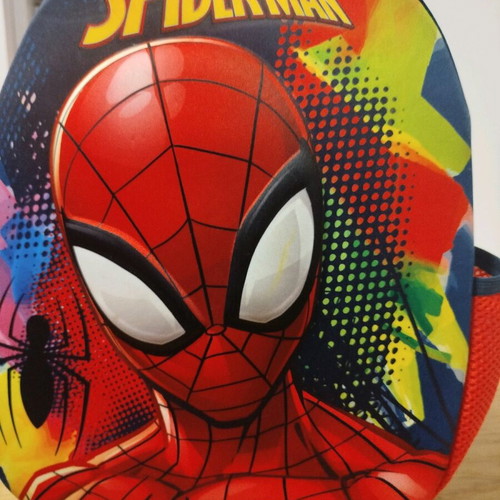 Gim 3D Spiderman Silver Eyes Kindergarten Backpack like new