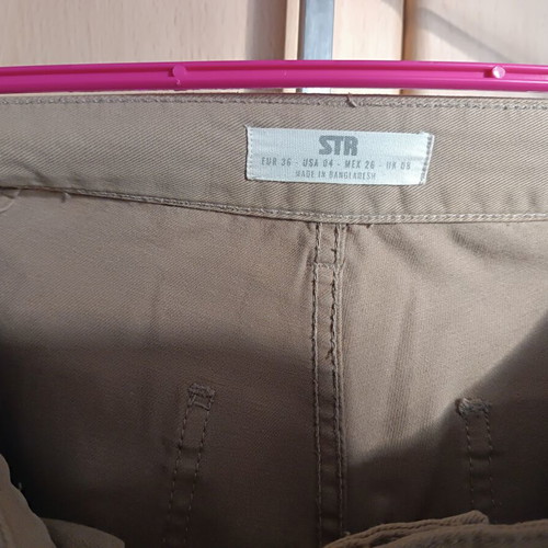 Stradivarius women's pants beige with pockets like new, size 36