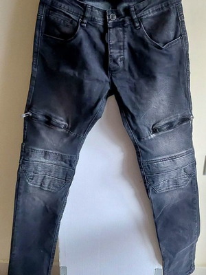 Cargo τζιν παντελόνι μεταχειρισμένο, size 30, μαύρο TMK Jeans