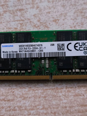 Samsung DDR4 RAM 32GB 3200MHz module για λάπτοπ