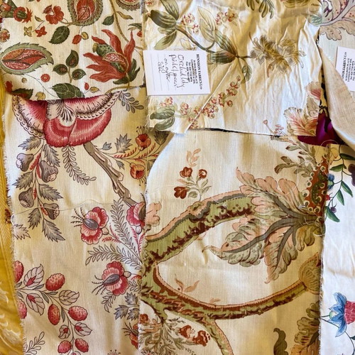 Collection of upholstery fabric remnants like new