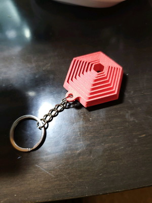 3D Printed Geometric Keychain new, anti-stress fidget
