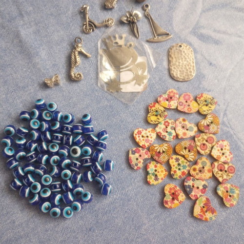 Craft materials pack 109 pieces new, DIY decorations