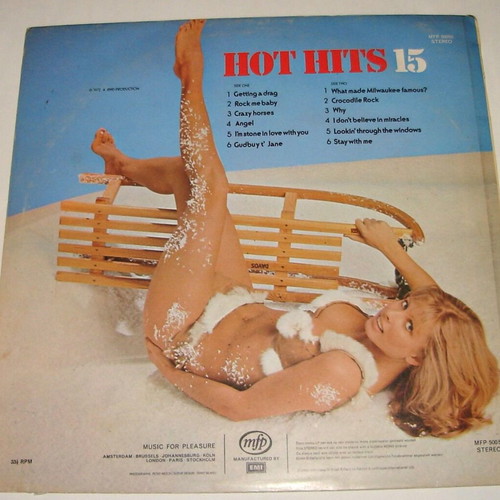 Hot Hits 15 vinyl record used, pop