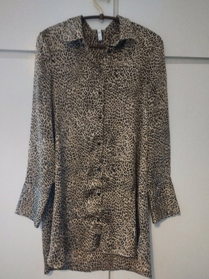 Zara πουκαμίσα σατέν λεοπάρ σαν καινούργιο, small