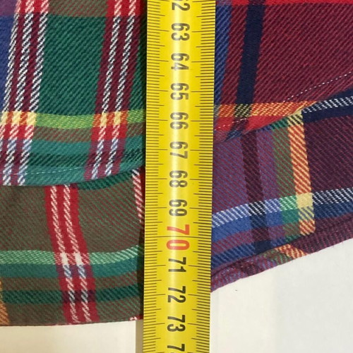 Ralph Lauren 90s flannel shirt XL, colorful block pattern, long sleeve