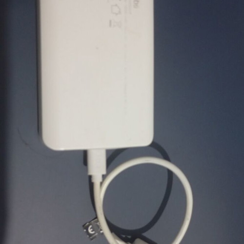 USB charger with flashlight, used, two charging ports