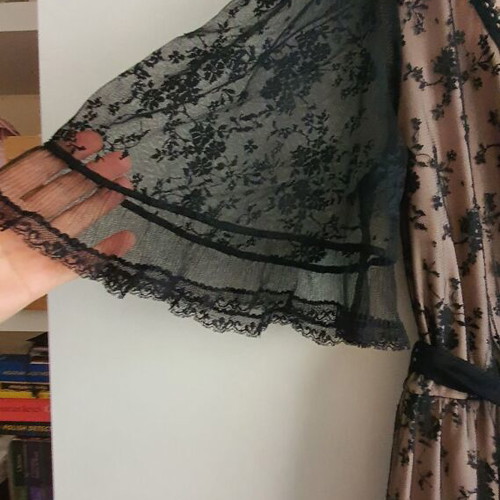 Lynne lace long dress new, black, size M