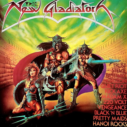 New Gladiators LP used, metal, Epic Records 1985