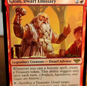 Gloin Dwarf Emissary. LOTR. Magic the Gathering