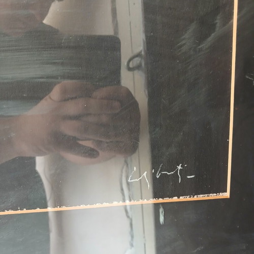 Giorgio Celiberti произведение употребявано 60×70 номер 6/200, рамка
