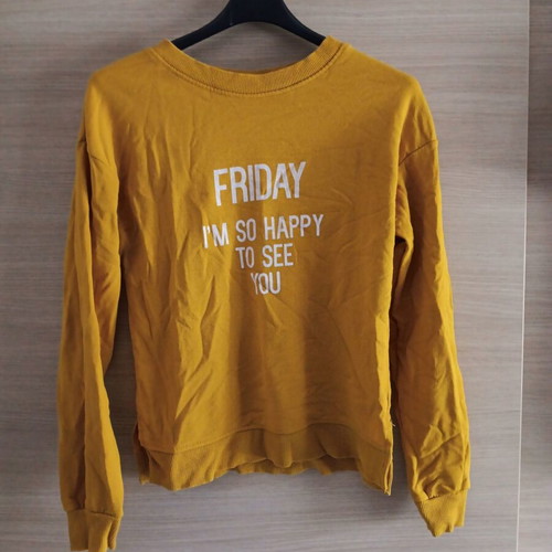 Bershka women's blouse used, yellow, size XS