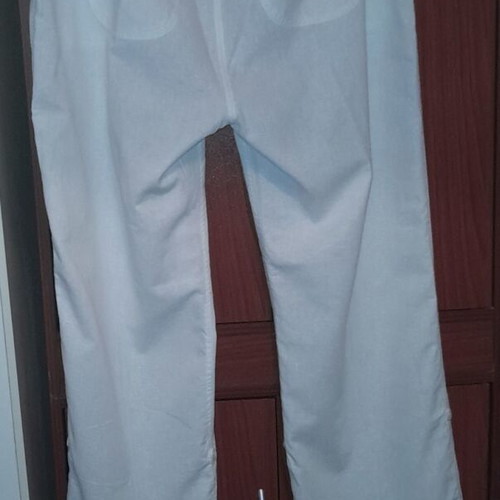 Women’s white summer pants linen cotton Bianco like new