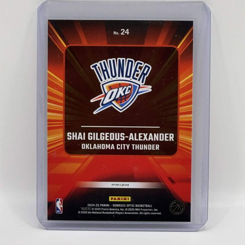 2024 Panini Donruss Optic Shai Gilgeous Alexander Express Lane Holo OKC #24 new