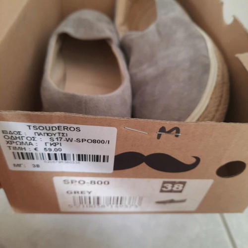 Loafer light gray like new, size 38