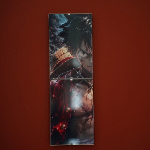 One Piece Gear 5 Luffy 4 Panel Wall Art set made to order