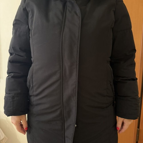 Zara black parka jacket XL, like new