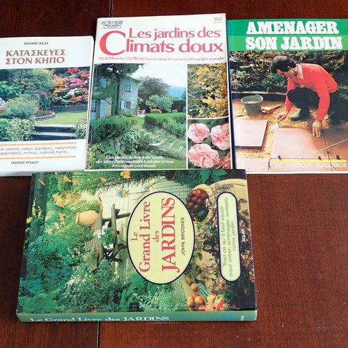 Garden books used, 4 pieces, 1980s-90s
