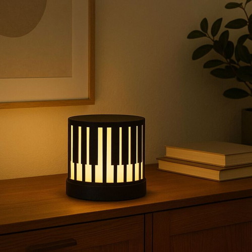 Piano Lamp table lamp new, handmade 3D printed light