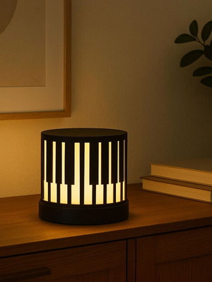 Piano Lamp table lamp new, handmade 3D printed light