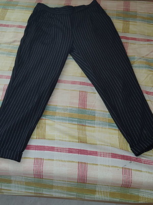 Terranova striped pants, black and white, size XXS